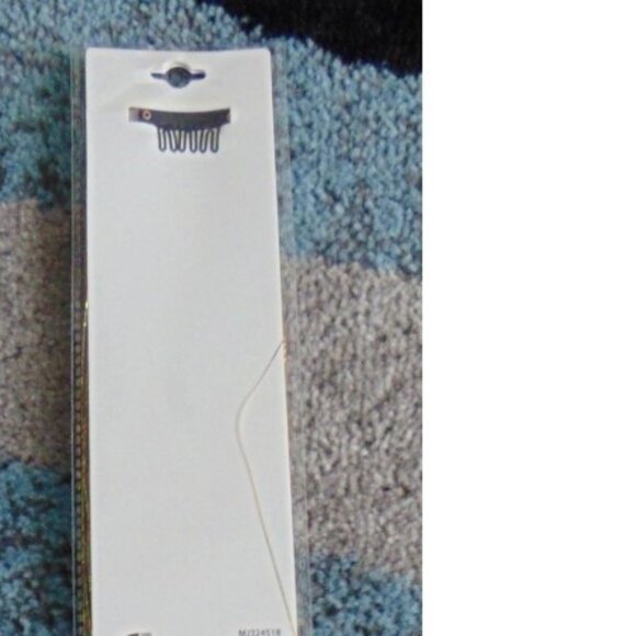 Hair Extensions Halloween Gold Glitter Set of 2 Synthetic Hair 19" Comb Clip - Picture 5 of 5